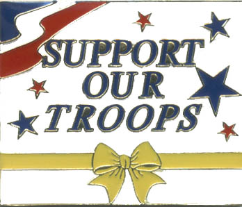 pin 4900 support our troops w/ yellow ribbon